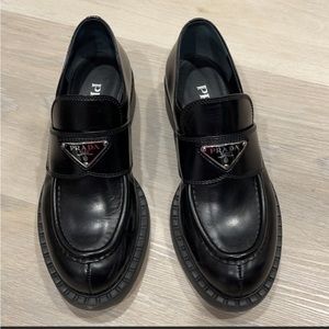 Prada monolith loafers